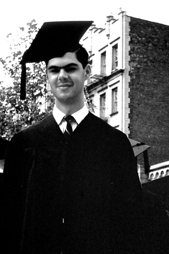 Graduation of Leon Chameides from Yeshiva University 1955