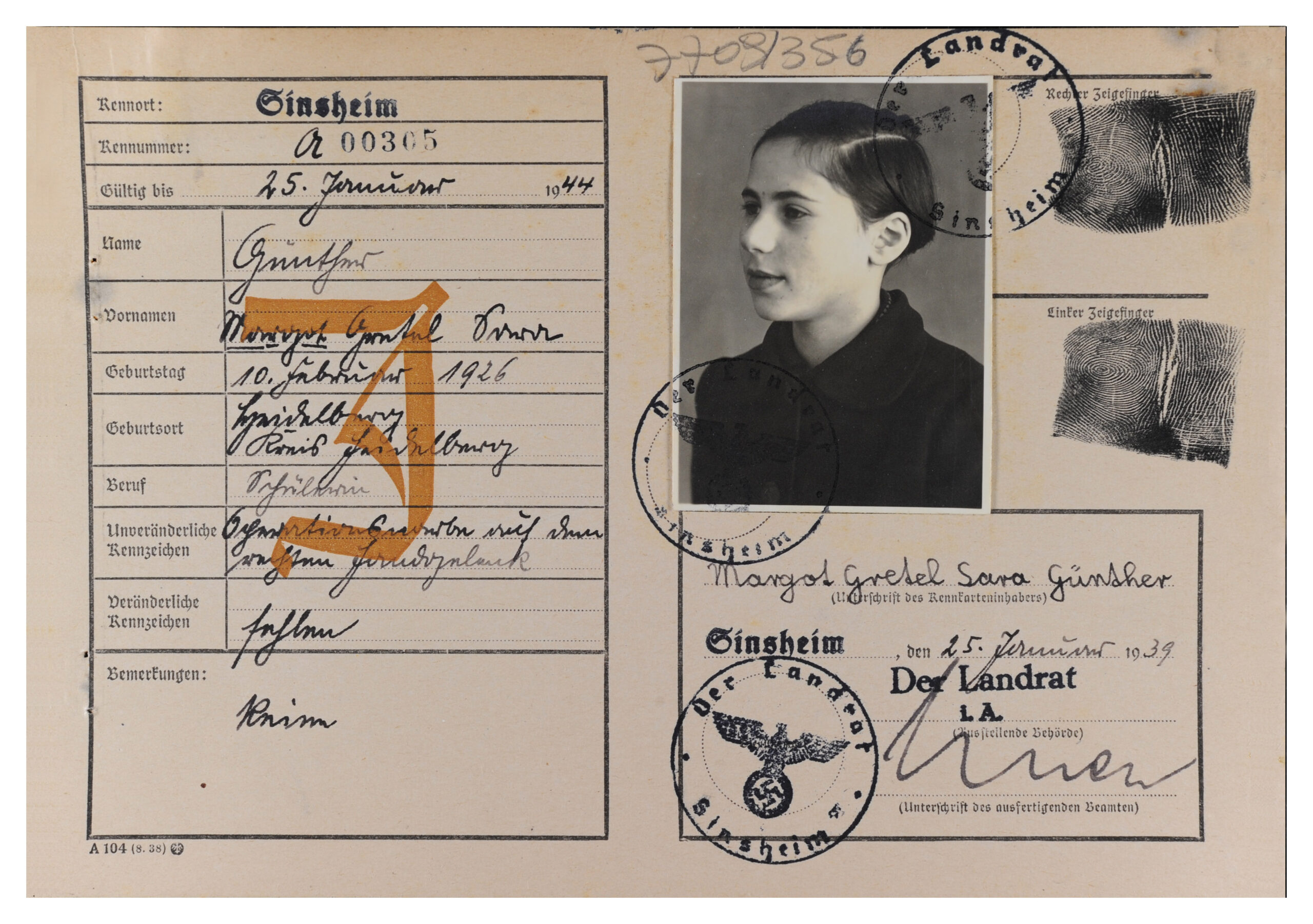 Margot's Identification Papers