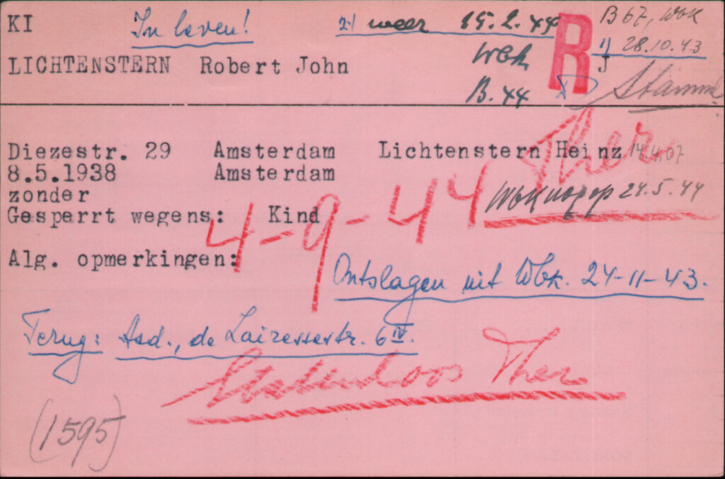 Robert's Red Cross Card